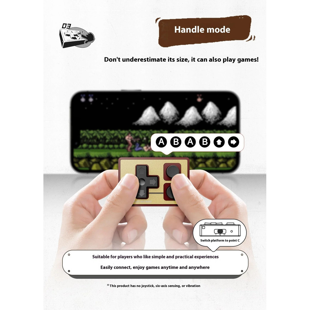 IINE Pocket Mini Bluetooth Game Controller Multi Function Joystick For Android And IPhone 3