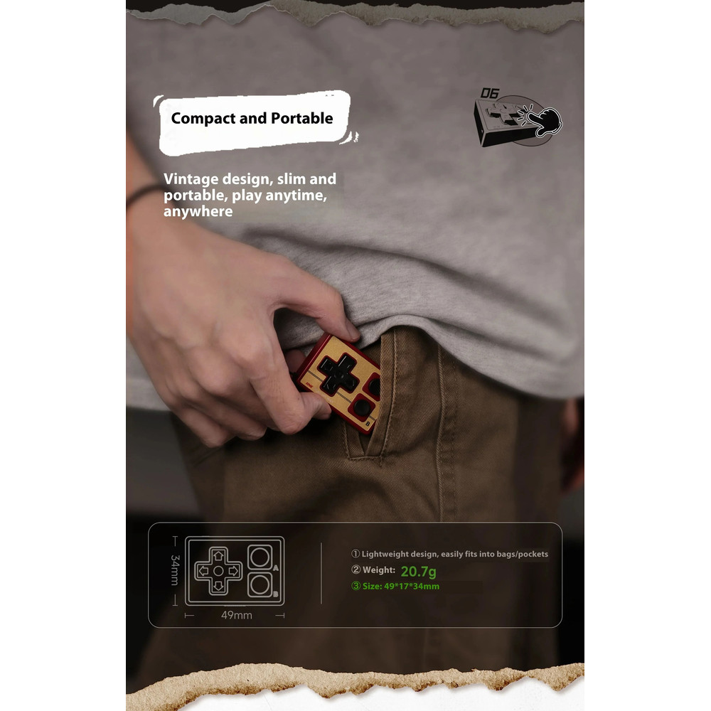 IINE Pocket Mini Bluetooth Game Controller Multi Function Joystick For Android And IPhone 5