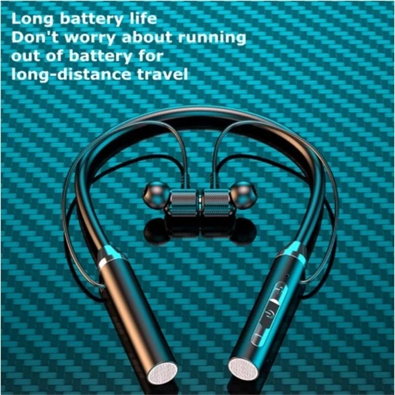 Wireless Bluetooth Neckband Earphones With Mic In Ear Sport Headset 4