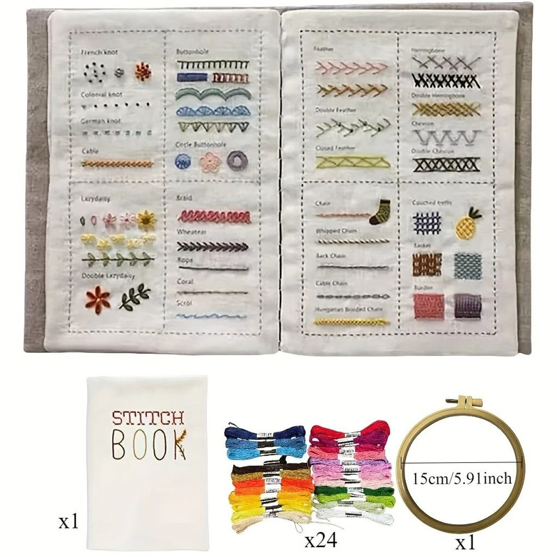Embroidery Stitch Book DIY Sewing Stitch Guide For Beginners And Enthusiasts 7