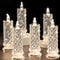 Crystal LED Lantern Night Lamp Flameless Battery Powered Transparent Table Decor 7
