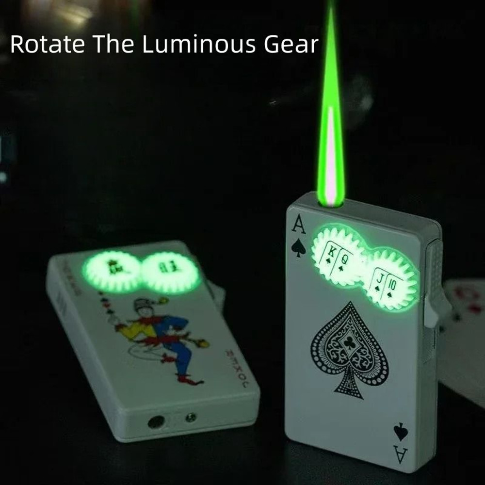 Ace Of Spades Playing Card Butane Windproof Metal Lighter 5