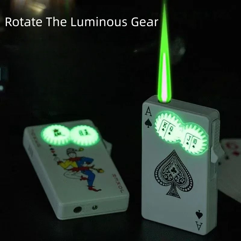 Ace Of Spades Playing Card Butane Windproof Metal Lighter 5