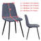 Velvet Short Back Chair Cover Stretch Slipcovers Set 1