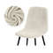 Velvet Short Back Chair Cover Stretch Slipcovers Set 13