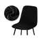 Velvet Short Back Chair Cover Stretch Slipcovers Set 17