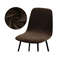 Velvet Short Back Chair Cover Stretch Slipcovers Set 18