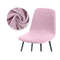 Velvet Short Back Chair Cover Stretch Slipcovers Set 26