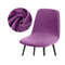 Velvet Short Back Chair Cover Stretch Slipcovers Set 27