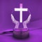 Jesus Cross LED Night Light 3D Optical Illusion Table Lamp 5