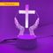 Jesus Cross LED Night Light 3D Optical Illusion Table Lamp 7