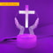 Jesus Cross LED Night Light 3D Optical Illusion Table Lamp 8