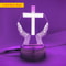 Jesus Cross LED Night Light 3D Optical Illusion Table Lamp 9