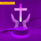 Jesus Cross LED Night Light 3D Optical Illusion Table Lamp 11
