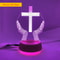 Jesus Cross LED Night Light 3D Optical Illusion Table Lamp 12