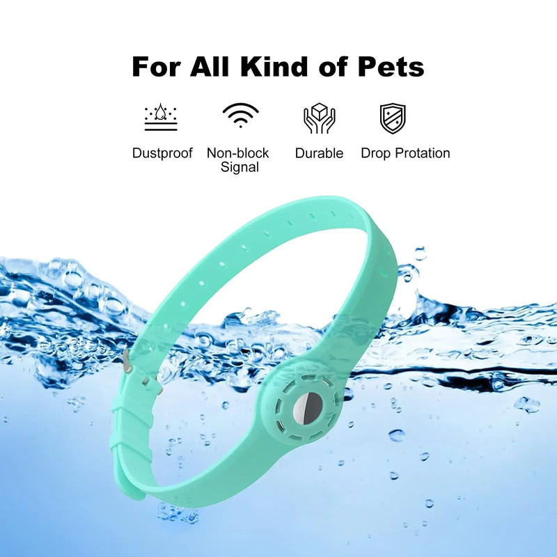 Silicone Anti Lost Pet Collar For Apple AirTag Protective Tracker 2