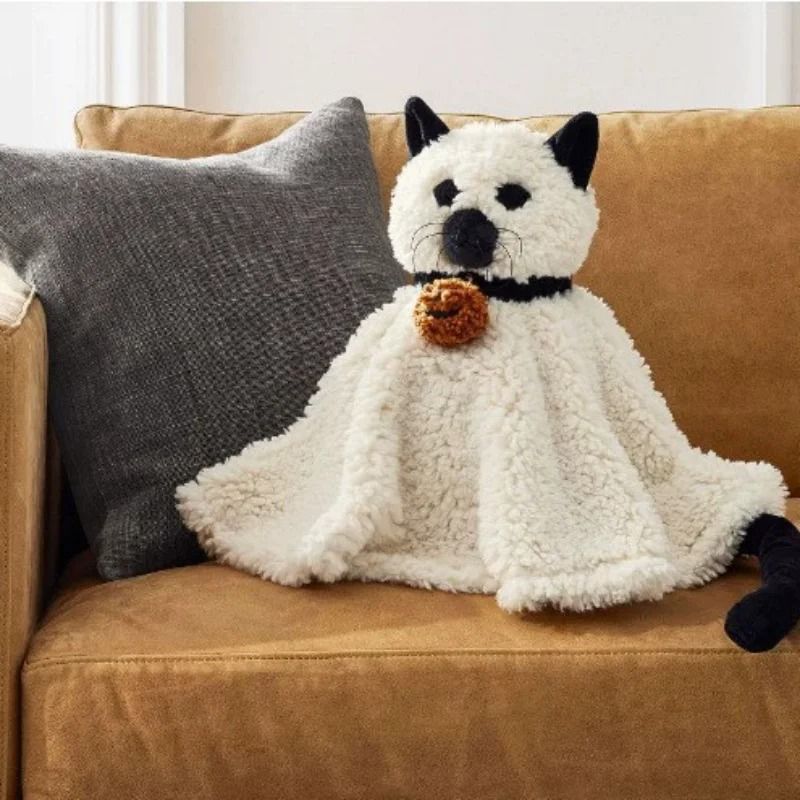 Gus The Ghost With Pumpkin Plush Toy Soft Stuffed Animal For Kids And Holiday Home Decor 0