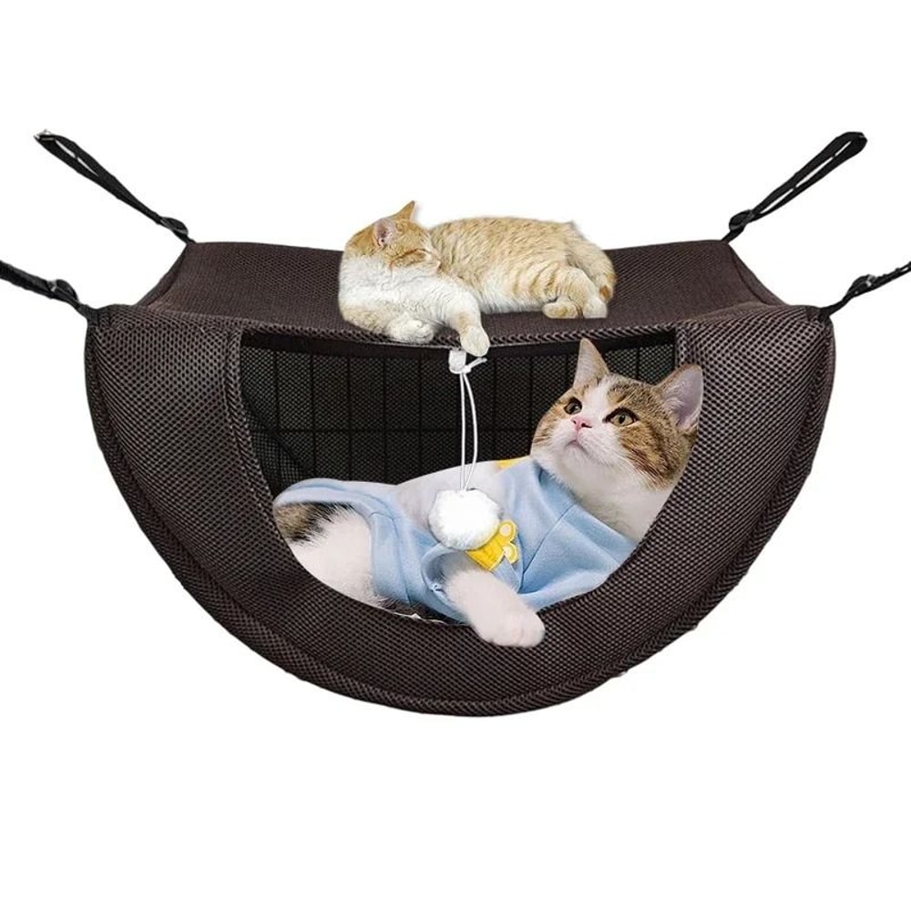 Cat Hammock Mesh Hanging Bed For Cages Small Animal Sleeping House 0