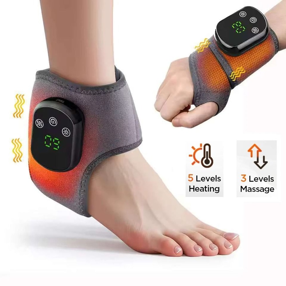 Electric Heating Wrist And Ankle Brace With Vibration Massage And Hot Compress 0