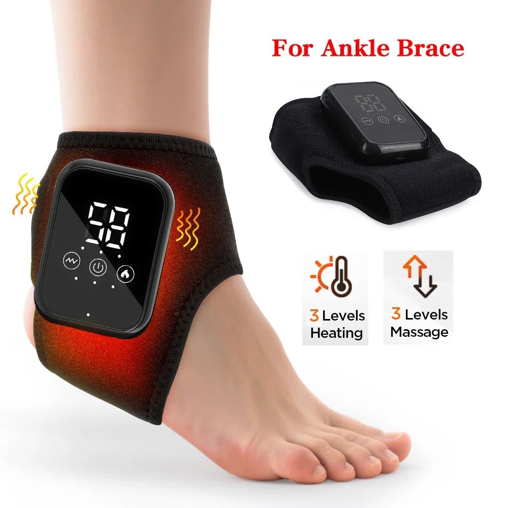 Electric Heating Wrist And Ankle Brace With Vibration Massage And Hot Compress 6