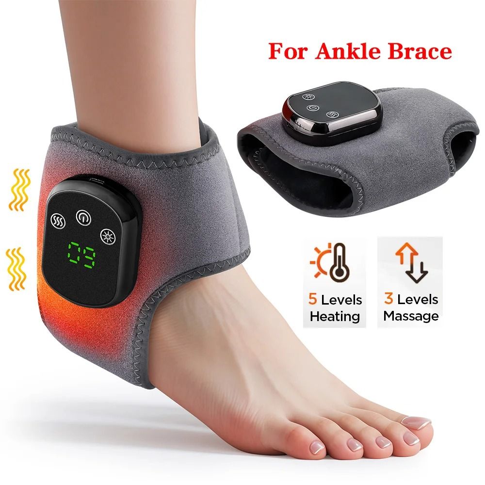 Electric Heating Wrist And Ankle Brace With Vibration Massage And Hot Compress 7