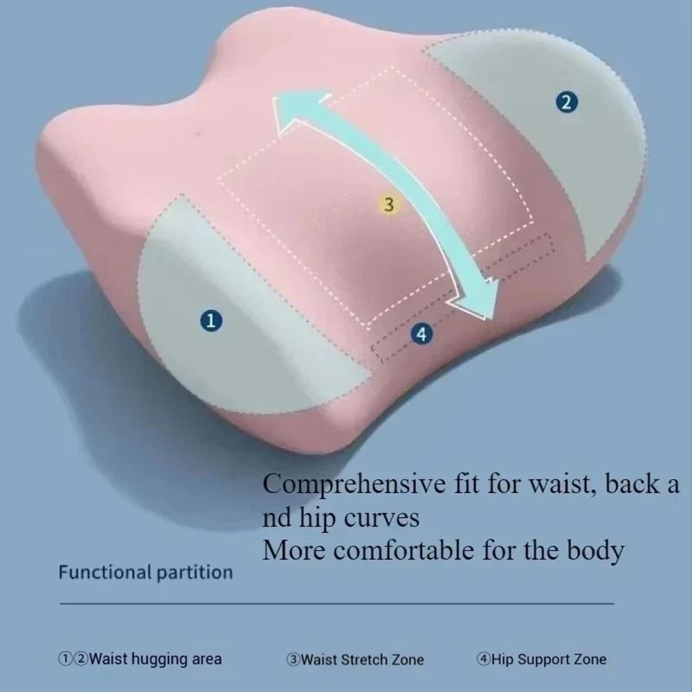 Lumbar Support Cushion Memory Cotton Back Pillow For Sleep And Posture Relief 1
