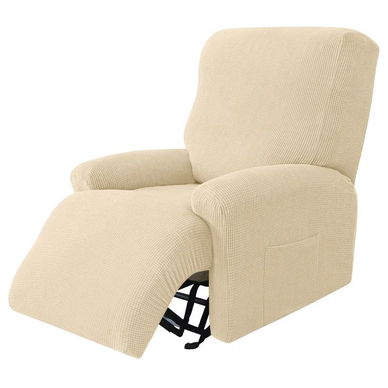 Stretch Recliner Sofa Cover One Seater Armchair Slipcover With Elastic Jacquard Fabric 7