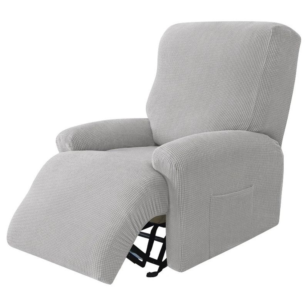 Stretch Recliner Sofa Cover One Seater Armchair Slipcover With Elastic Jacquard Fabric 12