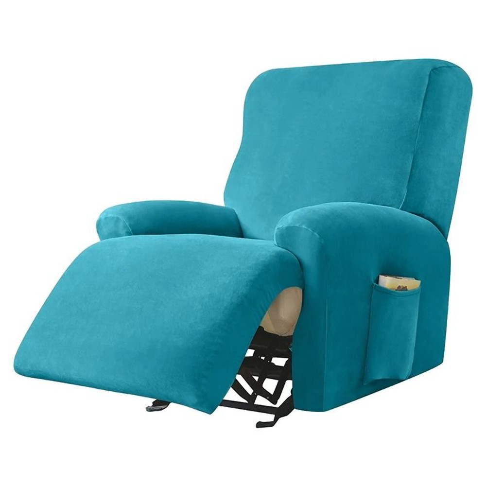 Stretch Recliner Sofa Cover One Seater Armchair Slipcover With Elastic Jacquard Fabric 22