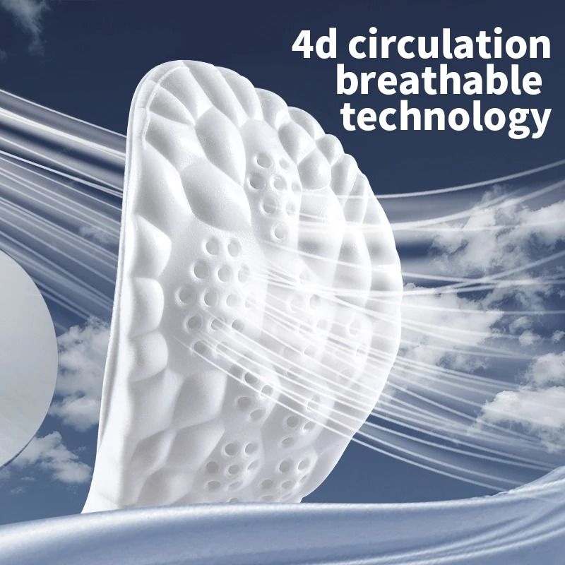 4D Cloud Technology Sports Insoles Soft Breathable Shock Absorption Cushion 3