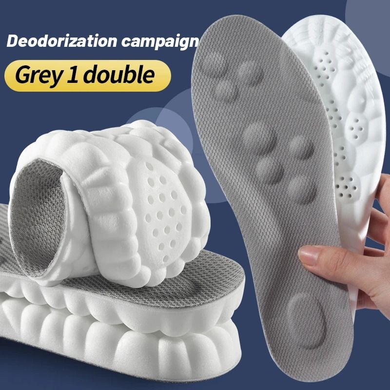 4D Cloud Technology Sports Insoles Soft Breathable Shock Absorption Cushion 11