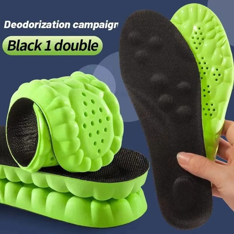 4D Cloud Technology Sports Insoles Soft Breathable Shock Absorption Cushion 12