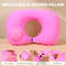 Inflatable U Shaped Travel Neck Pillow Soft Flocking Material 7