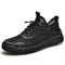 Mens Summer Breathable Leather Mesh Sneakers For Comfortable Outdoor Walking And Casual Style 5
