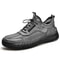 Mens Summer Breathable Leather Mesh Sneakers For Comfortable Outdoor Walking And Casual Style 8