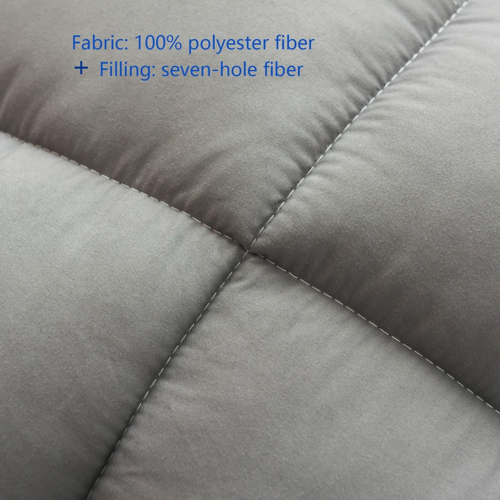 Queen Extra Thick Mattress Topper With 1000 GSM 7D Fiber Fill And Elastic Deep Pocket Design For Bo 5