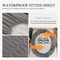 Waterproof Quilted Latex Mattress Protector Pad Fitted Sheet Style Bed Cover 2