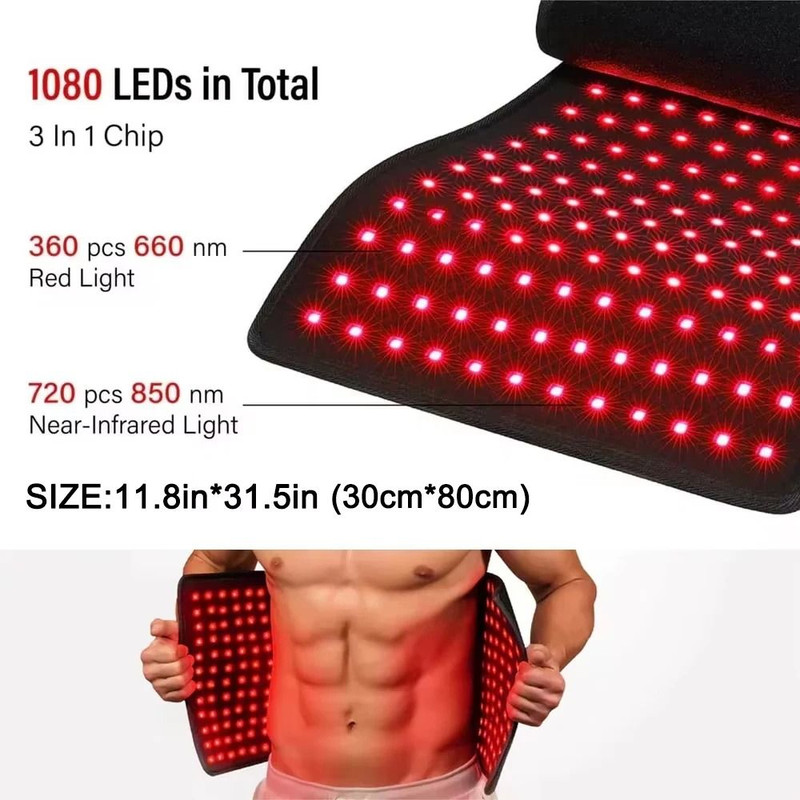 Red Light Therapy Heating Pad For Waist Back Shoulder Pain Relief 2