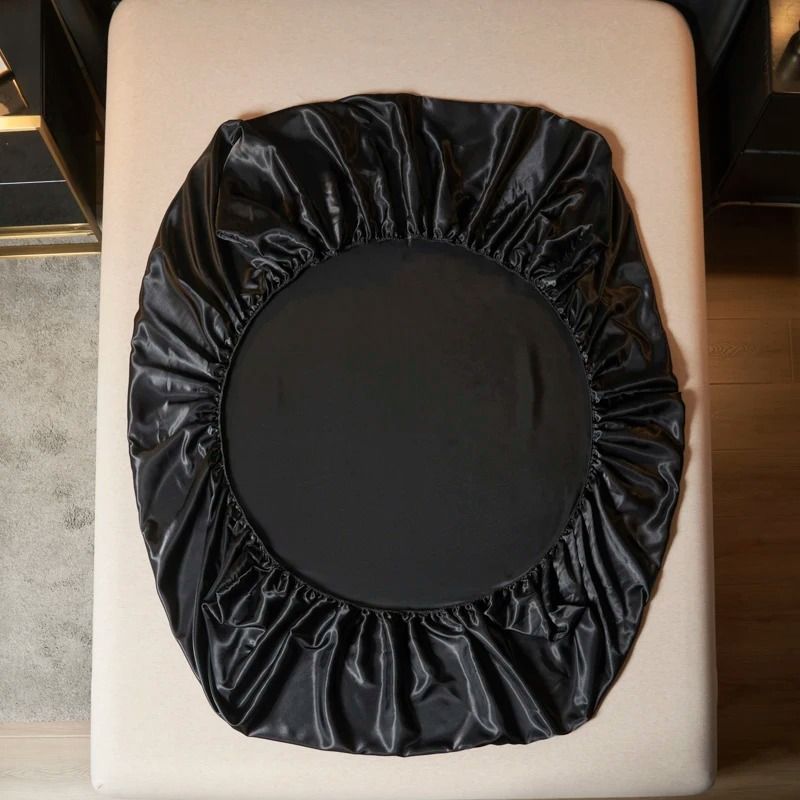 Kuup Satin 3 Piece Bedding Set Polyester Fitted Sheet Pillowcases 4