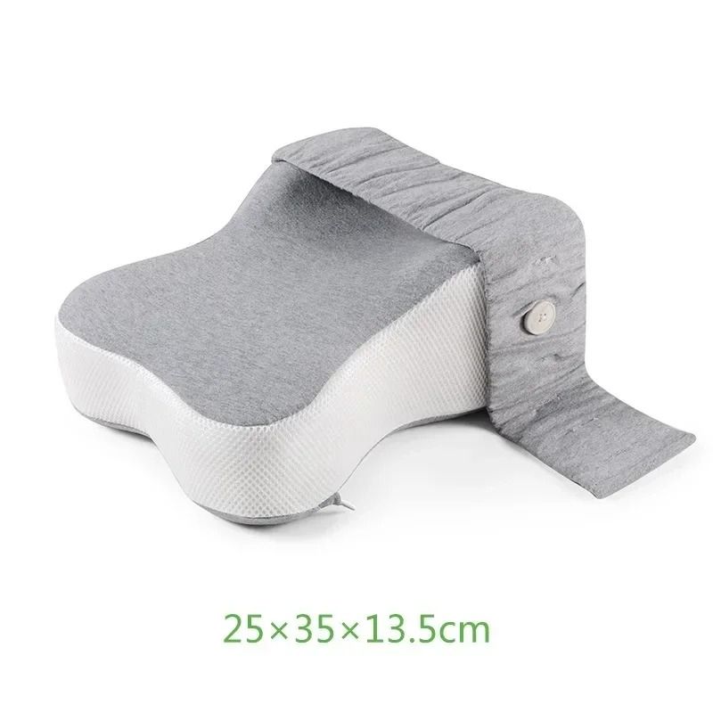 Orthopedic Memory Foam Leg Pillow With Adjustable Strap For Side Sleeping 6