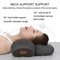 Electric Neck Massage Pillow With Heating Vibration Memory Foam Support 2