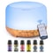 500ML Aromatherapy Oil Diffuser With 6 Essential Oils Set 1