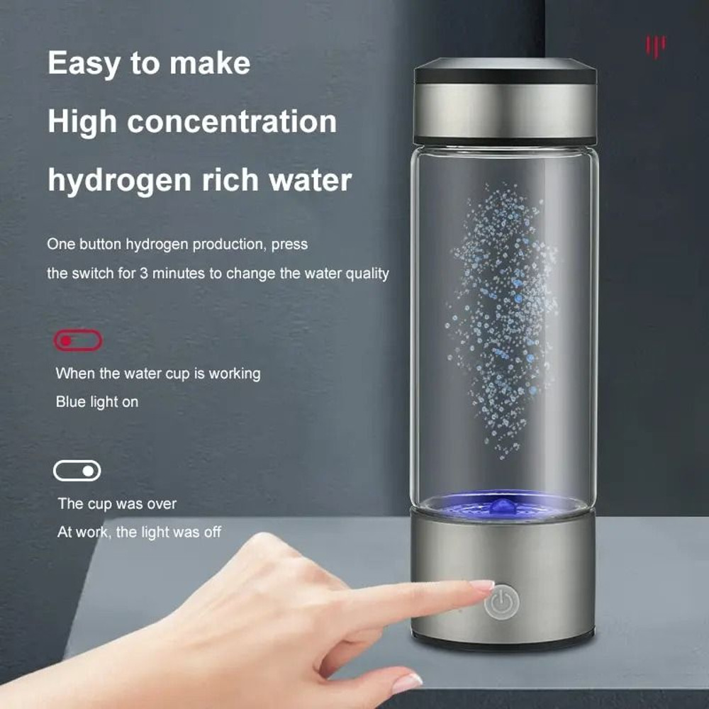 450ML Portable Hydrogen Water Generator With High Concentration In 3 Minute Mode 2