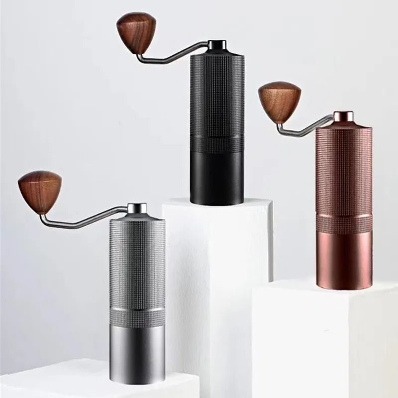 Aluminium Alloy Hand Cranked Coffee Grinder Steel Core Manual Bean Mill 1