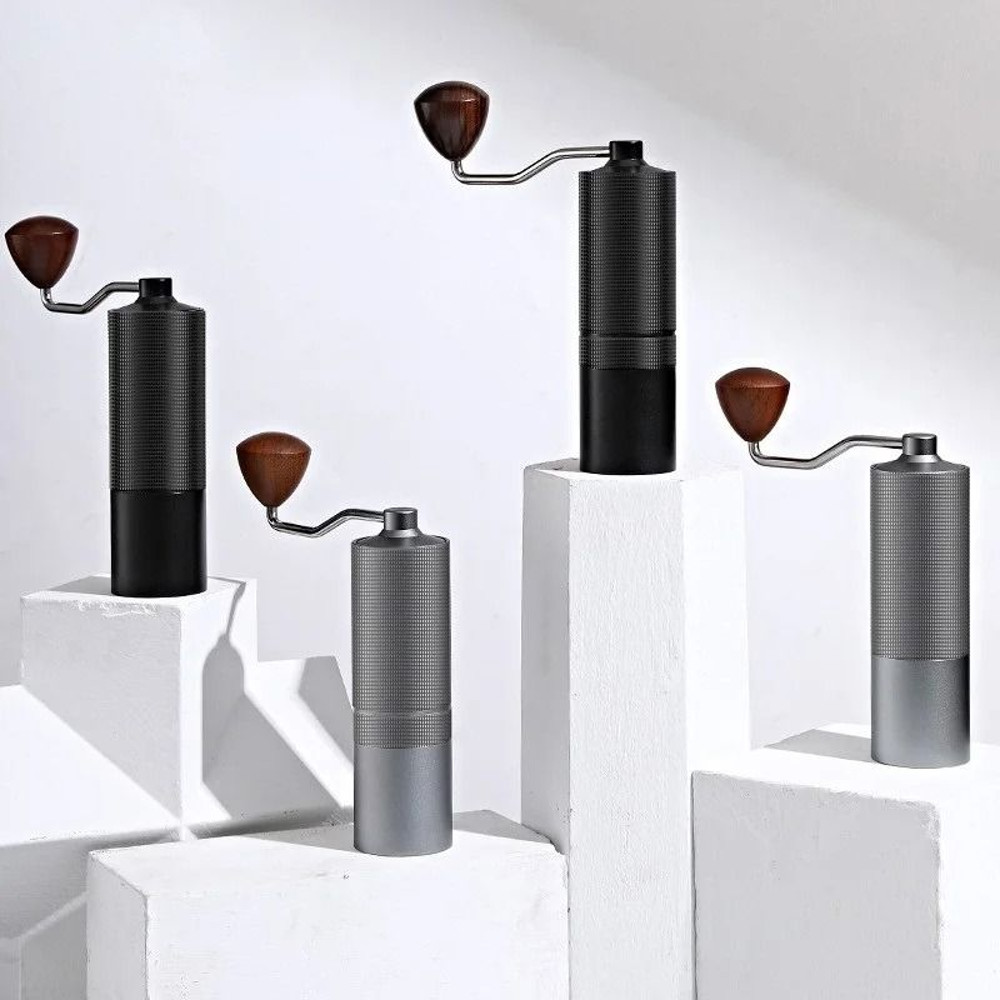 Aluminium Alloy Hand Cranked Coffee Grinder Steel Core Manual Bean Mill 2