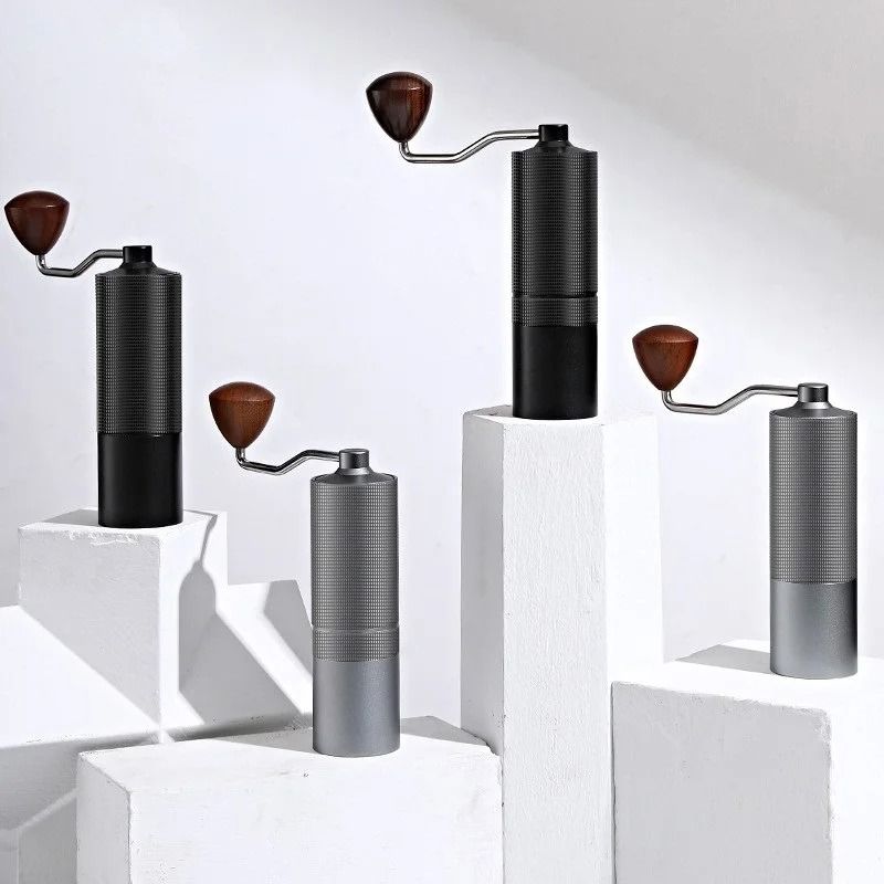 Aluminium Alloy Hand Cranked Coffee Grinder Steel Core Manual Bean Mill 2