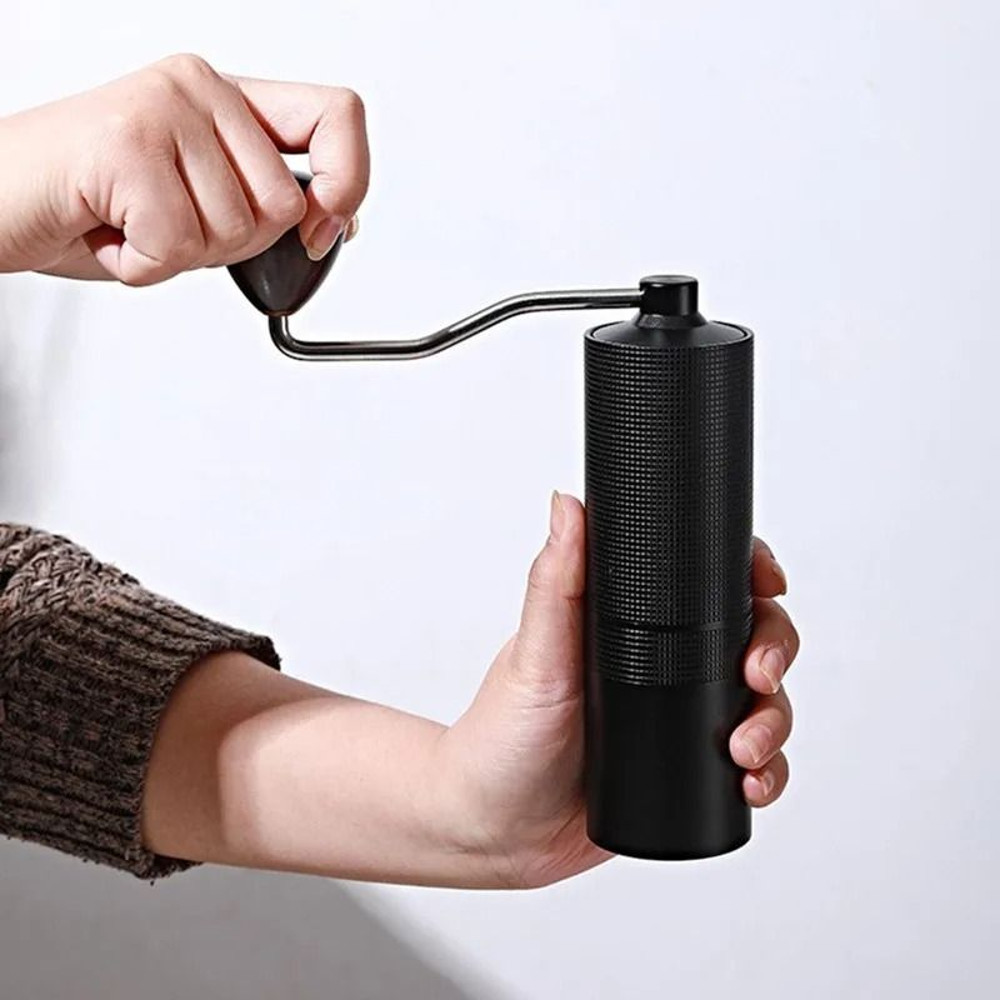 Aluminium Alloy Hand Cranked Coffee Grinder Steel Core Manual Bean Mill 3