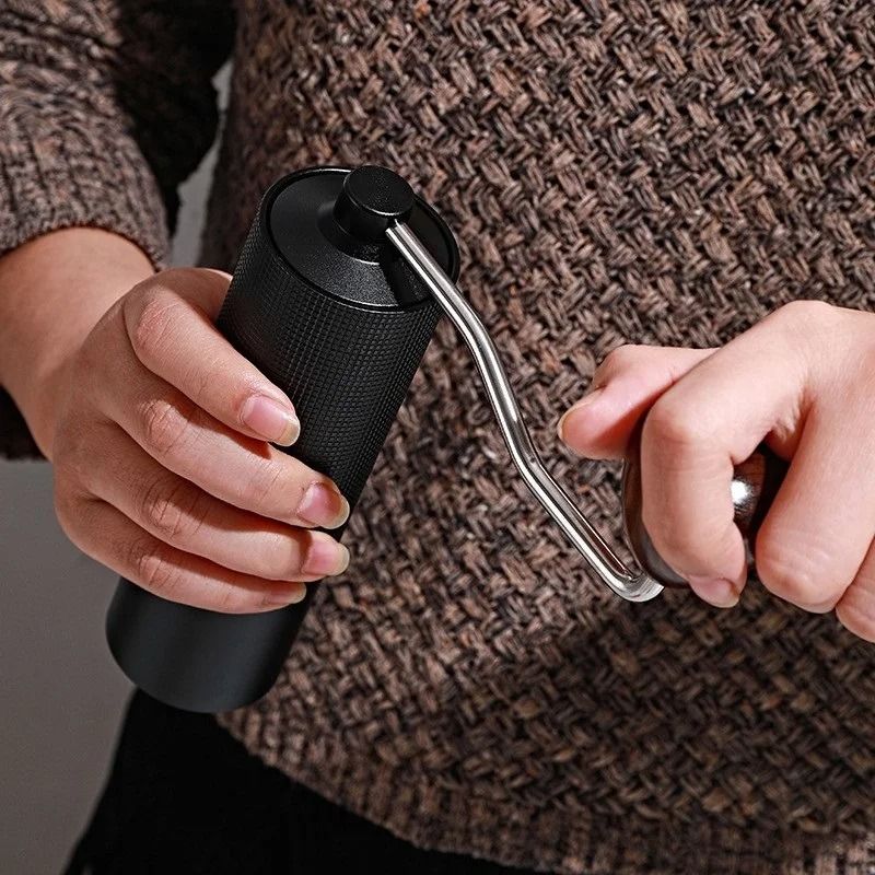 Aluminium Alloy Hand Cranked Coffee Grinder Steel Core Manual Bean Mill 4
