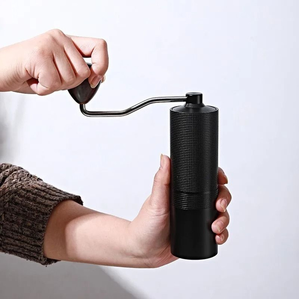 Aluminium Alloy Hand Cranked Coffee Grinder Steel Core Manual Bean Mill 5