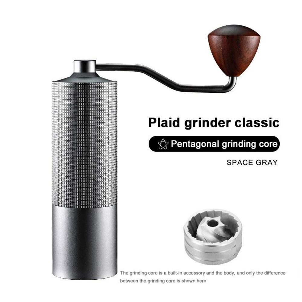 Aluminium Alloy Hand Cranked Coffee Grinder Steel Core Manual Bean Mill 6